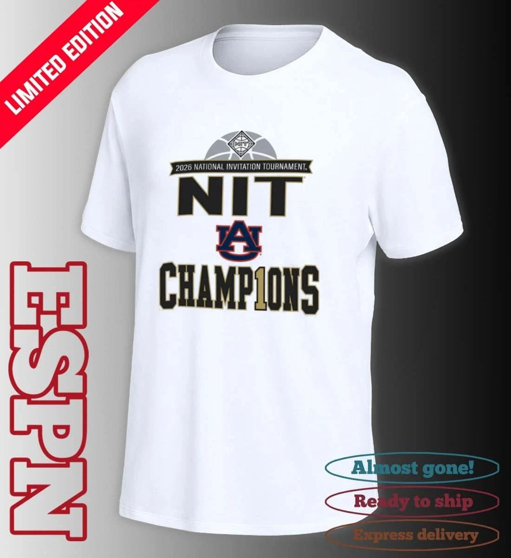 Auburn Tigers 2026 Division I Men’s Basketball Postseason NIT Champions Shirt