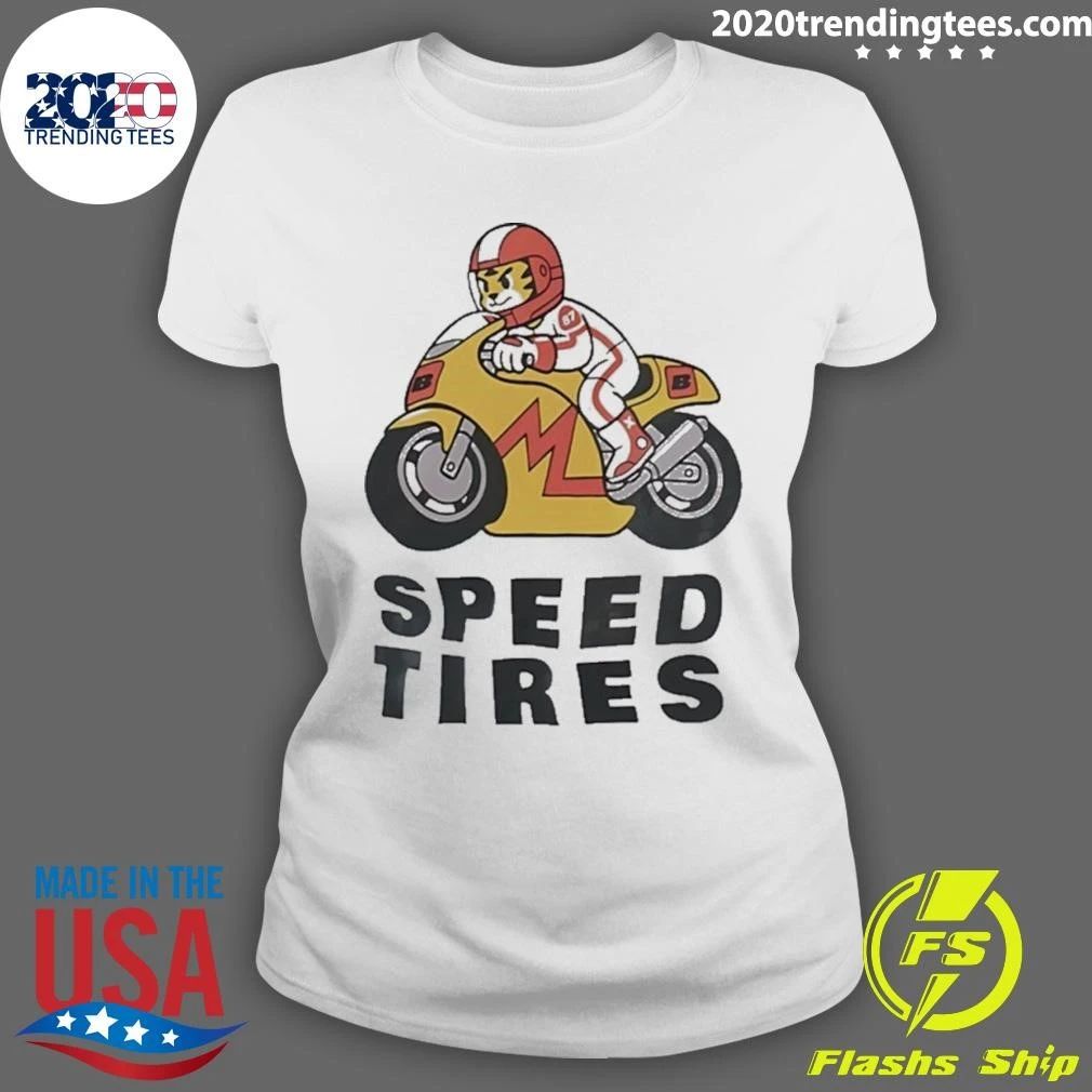 Speed Tires Tiger Motorcycle Racing Biker Shirt