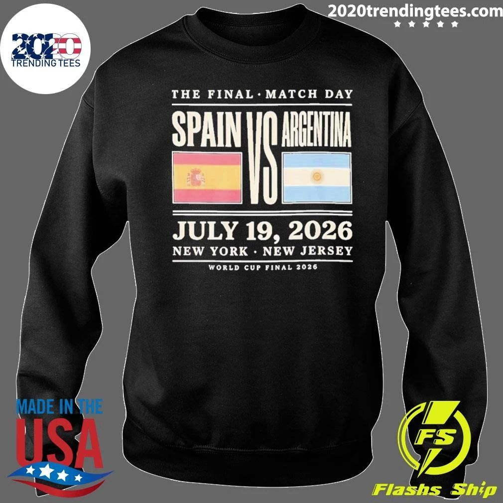 Spain Vs Argentina World Cup Final 2026 Championship Match Shirt