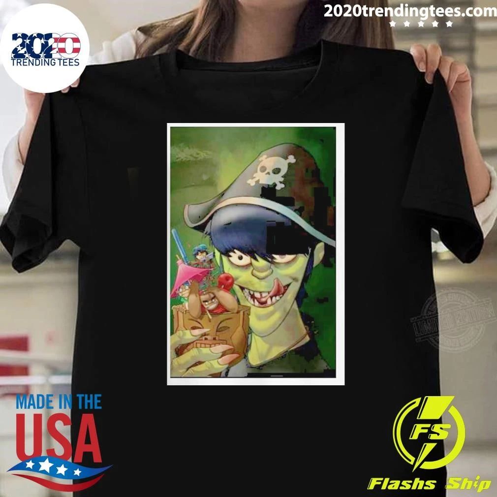 GORILLAZ Pirate Cocktail Shirt