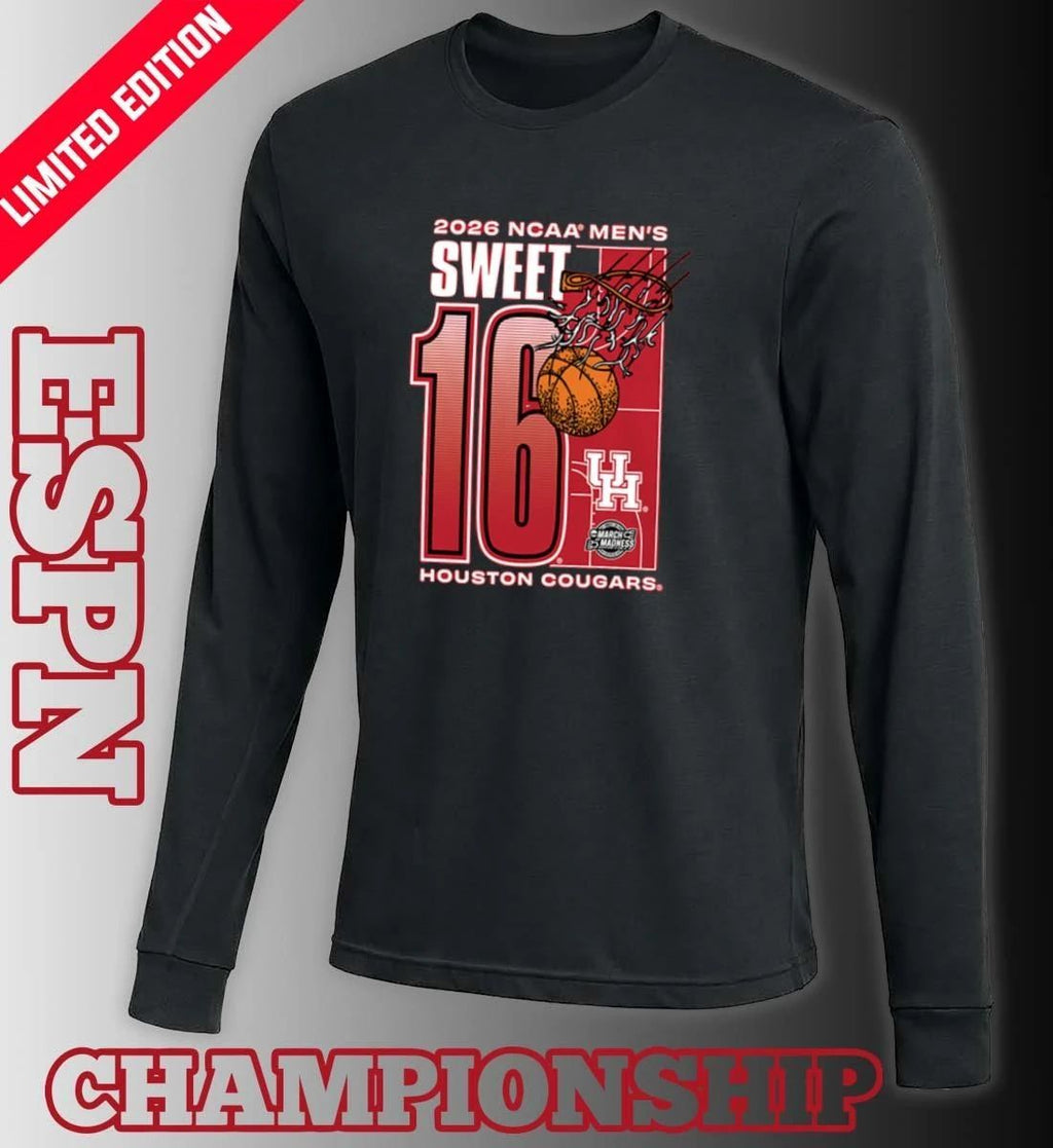 Houston Cougars 2026 NCAA March Madness Sweet 16 Bound Net Shirt