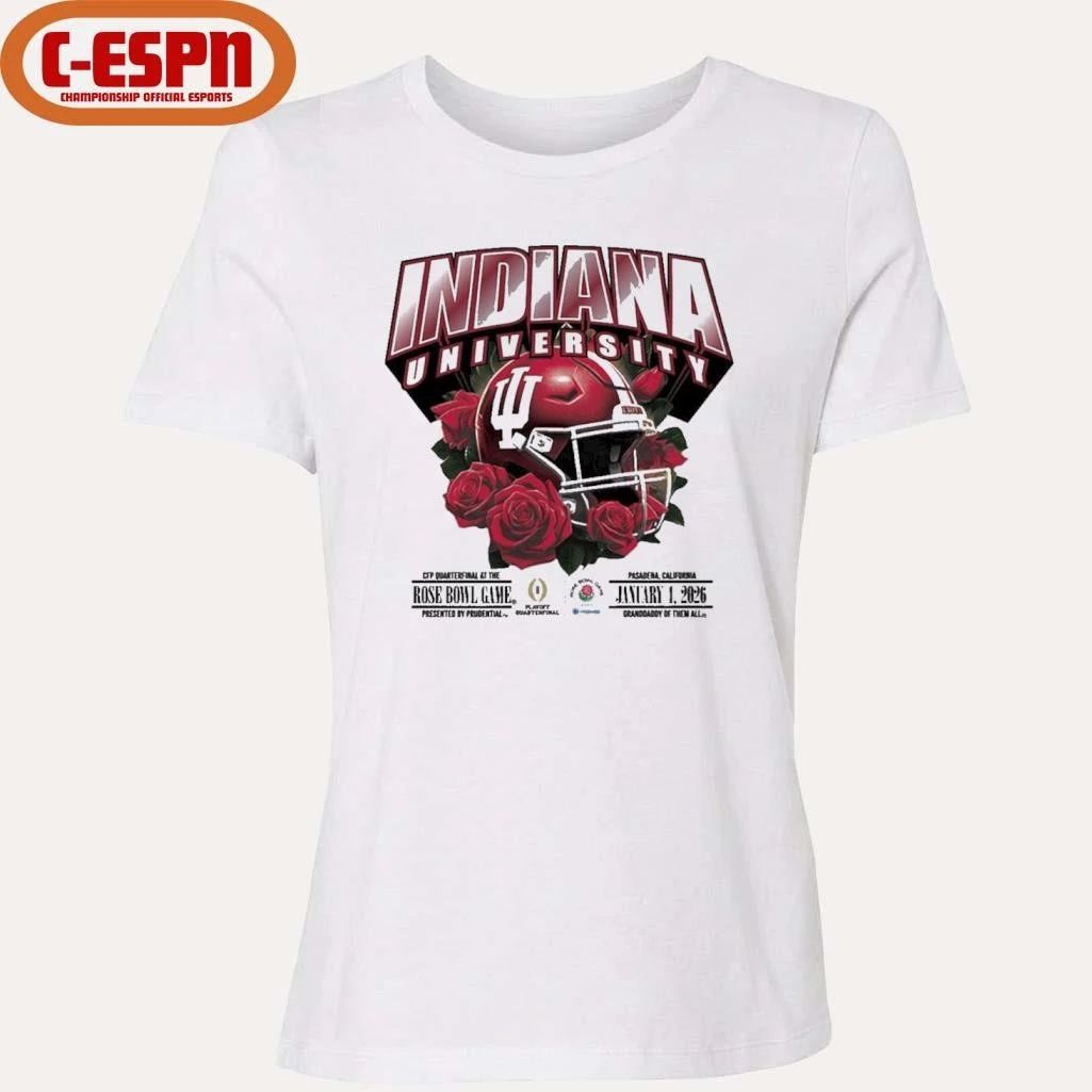 Indiana University football 2026 Rose Bowl Game Helmet Shirt