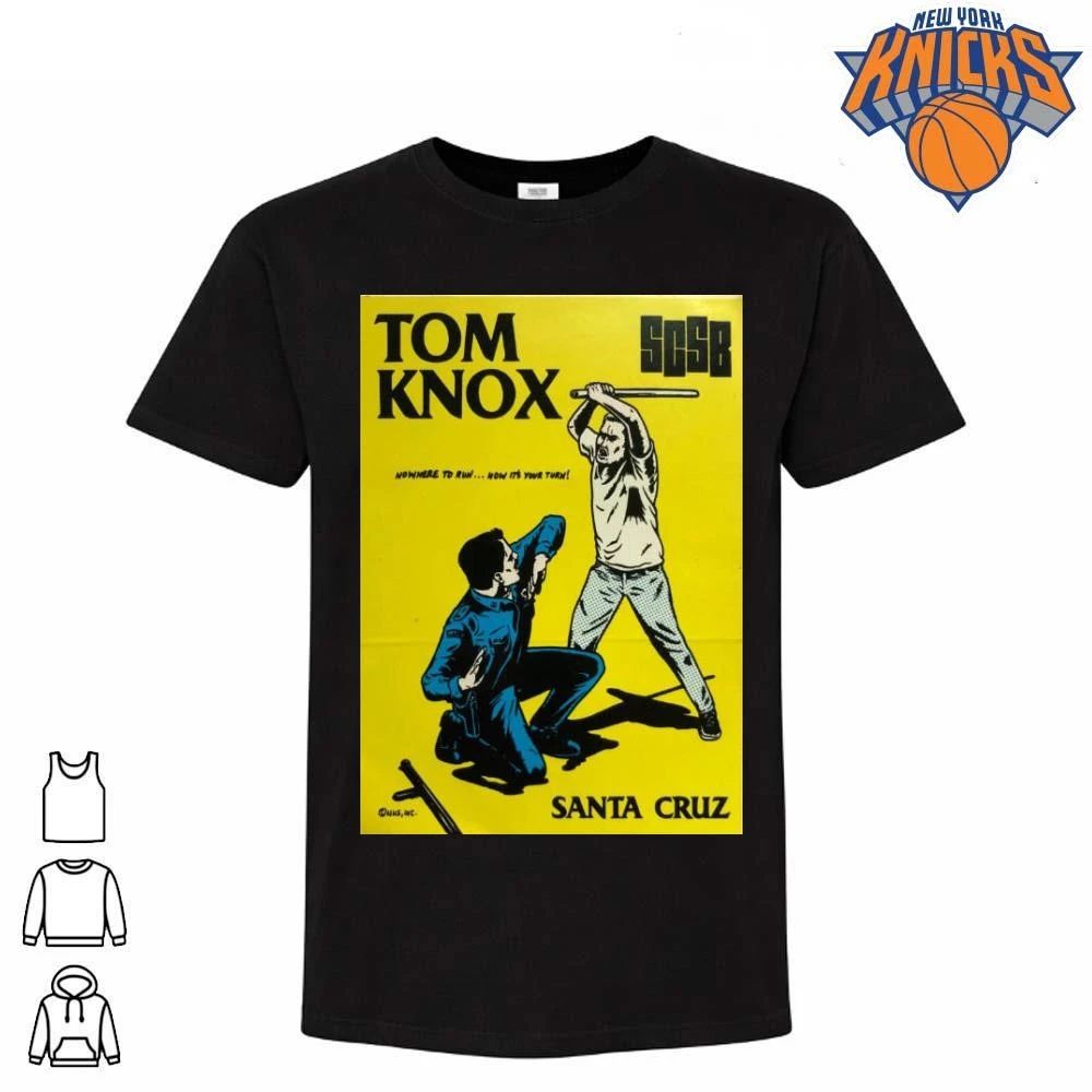 Tom Knox Santa Cruz Skateboard Vintage Comic Book Art Nowhere To Run Now Its Your Turn Pop Art Retro Skate Merch Shirt