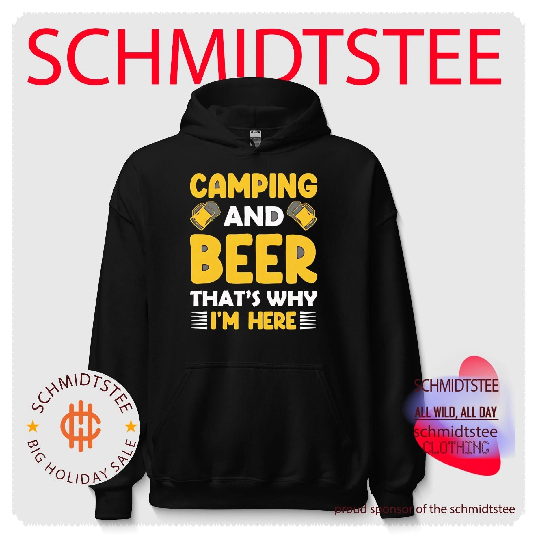 Camping and beer that’s why I’m here shirt