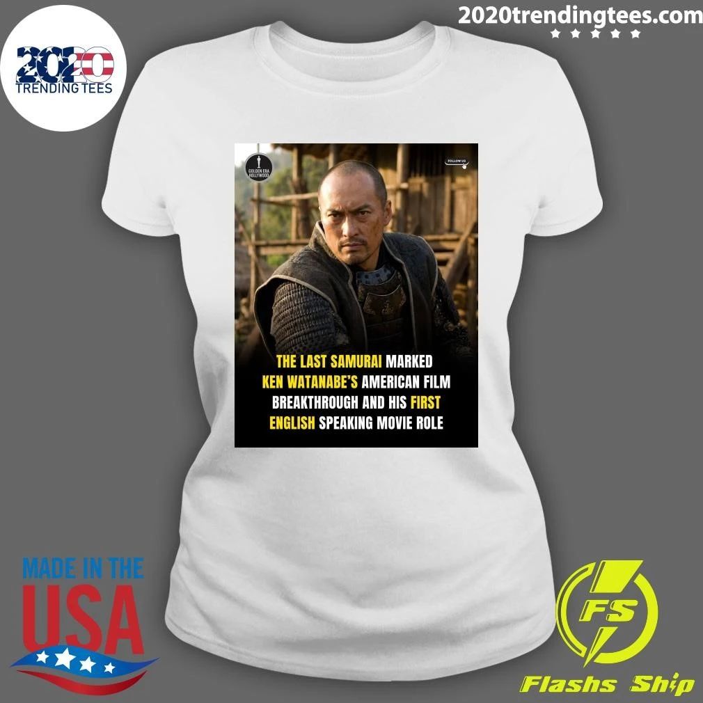 The Last Samurai Marked Ken Watanabe’s American Film Breakthrough and His First English Speaking Movie Role Shirt
