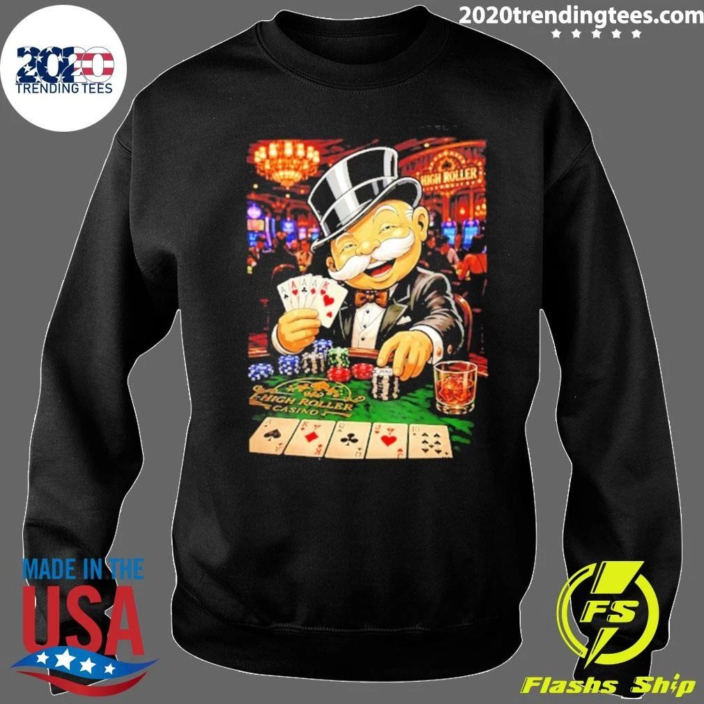 Monopoly Man High Roller Casino Gambling Shirt