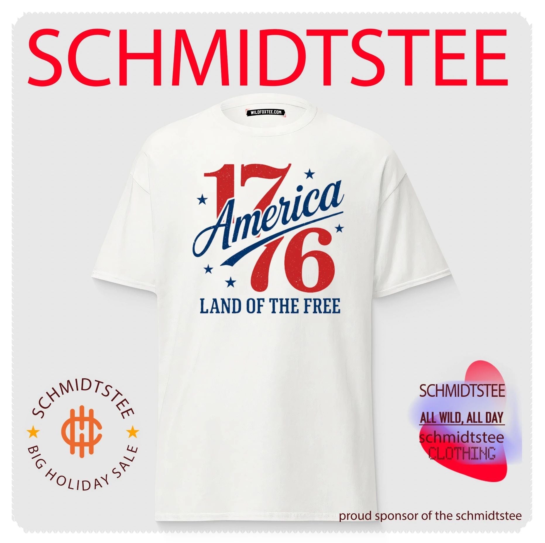 1776 America Land of the Free 4th of July shirt