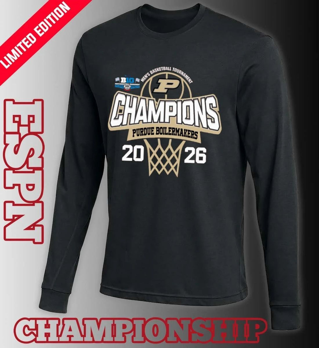 Purdue Boilermakers 2026 Big Ten Men’s Basketball Tournament Champions Shirt