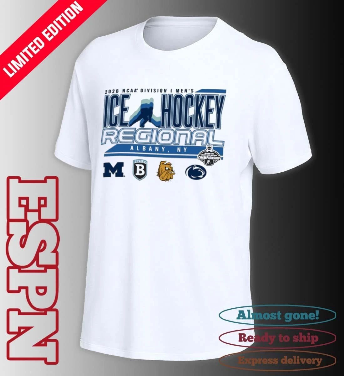 2026 NCAA DI Men’s Ice Hockey Regional – Albany, NY T-Shirt