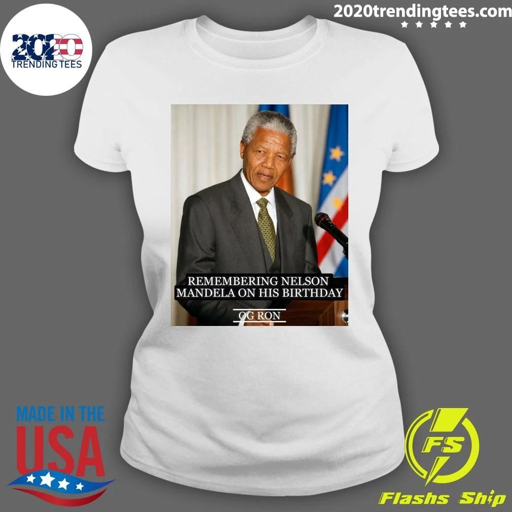 Remembering Nelson Mandela On His Birthday Shirt