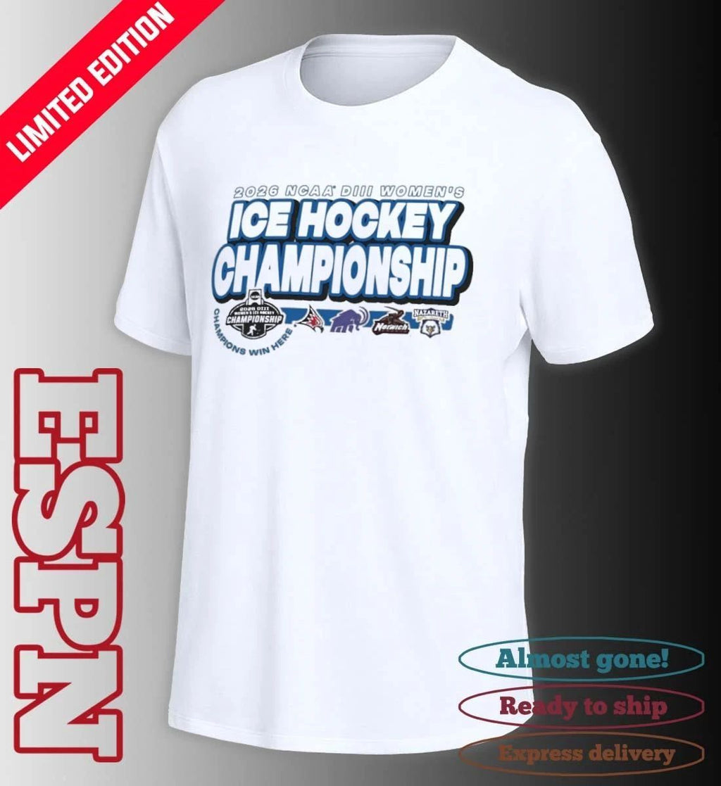 4 Teams 2026 NCAA DIII Women’s Ice Hockey Championship T-Shirt