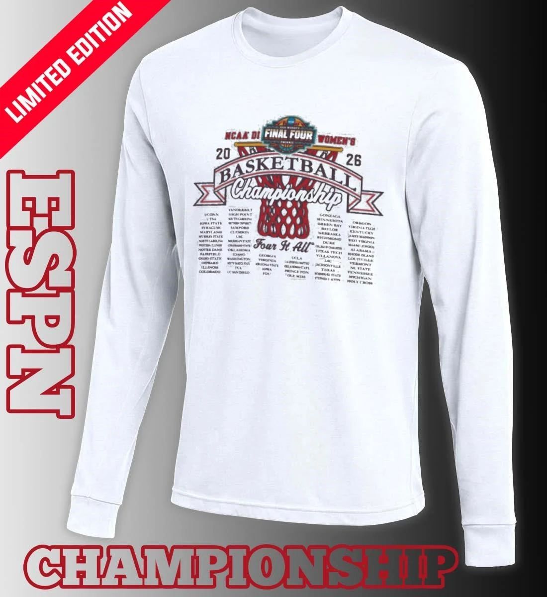 First Four 2026 NCAA DI Women’s Basketball Championship shirt