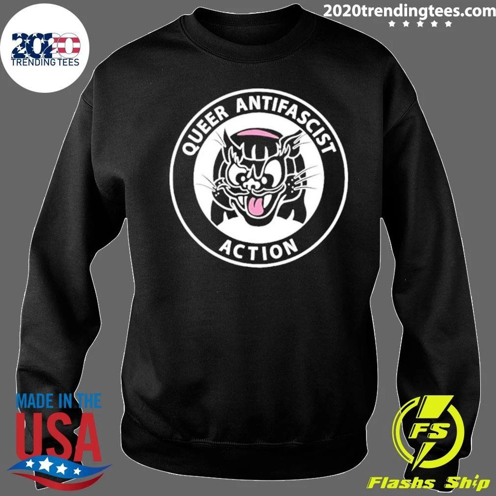 Queer Antifascist Action Antifa Lgbtq Shirt