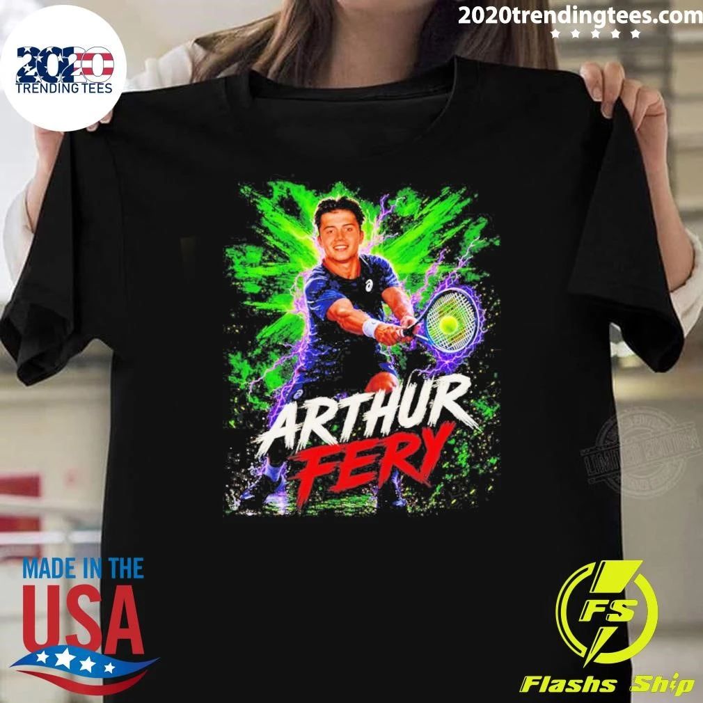 Arthur Fery Tennis Player Lightning Atp Shirt