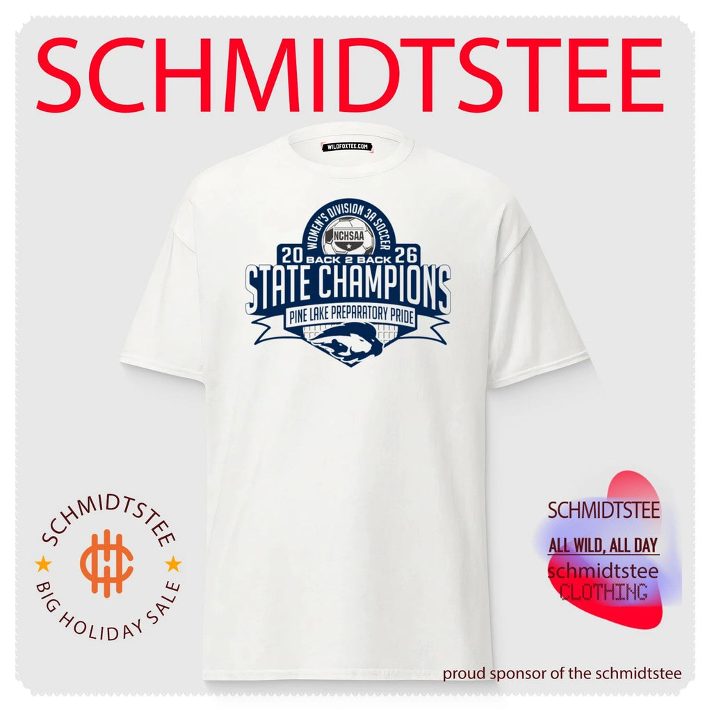 Pine Lake Preparatory Pride 2026 NCHSAA Women’s Division 3A Soccer Champions shirt