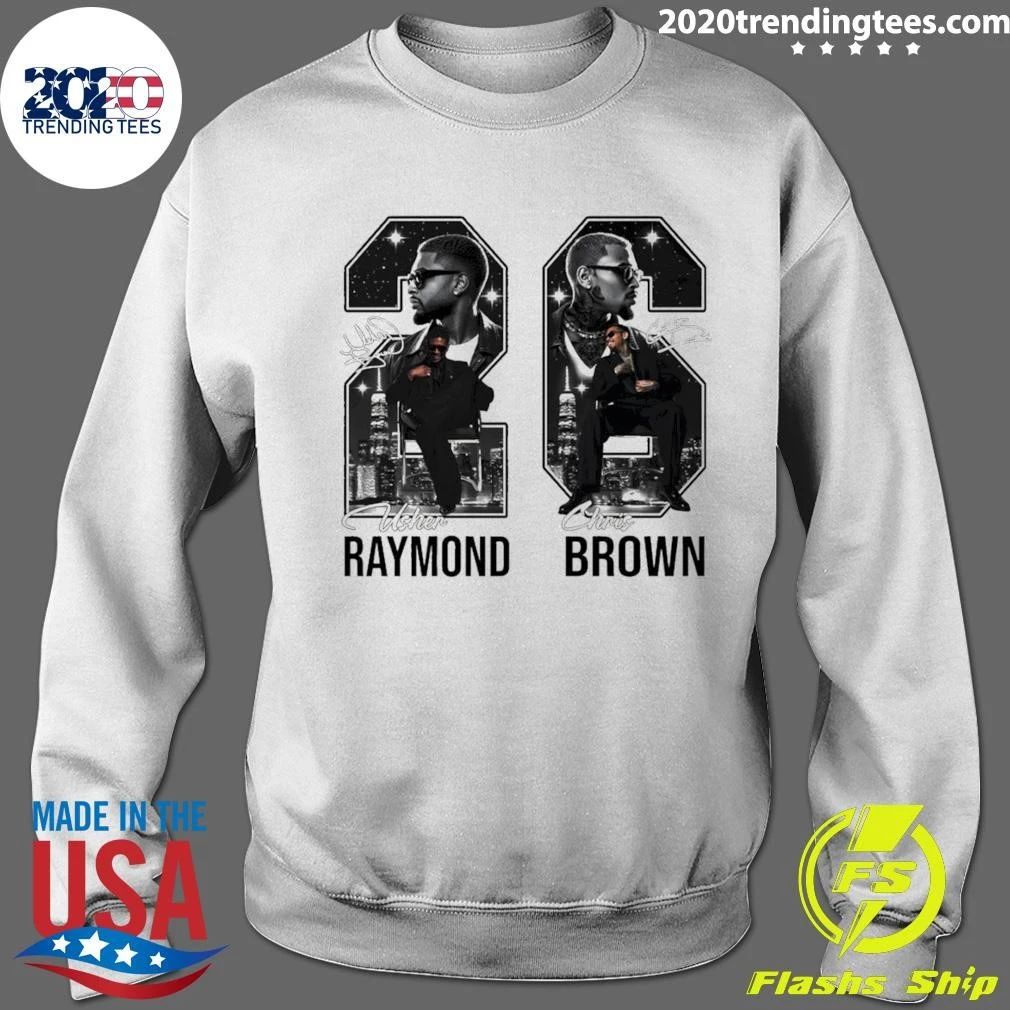 Usher Raymond Chris Brown 26 Usher And Chris Brown R And B Tour Signature Shirt