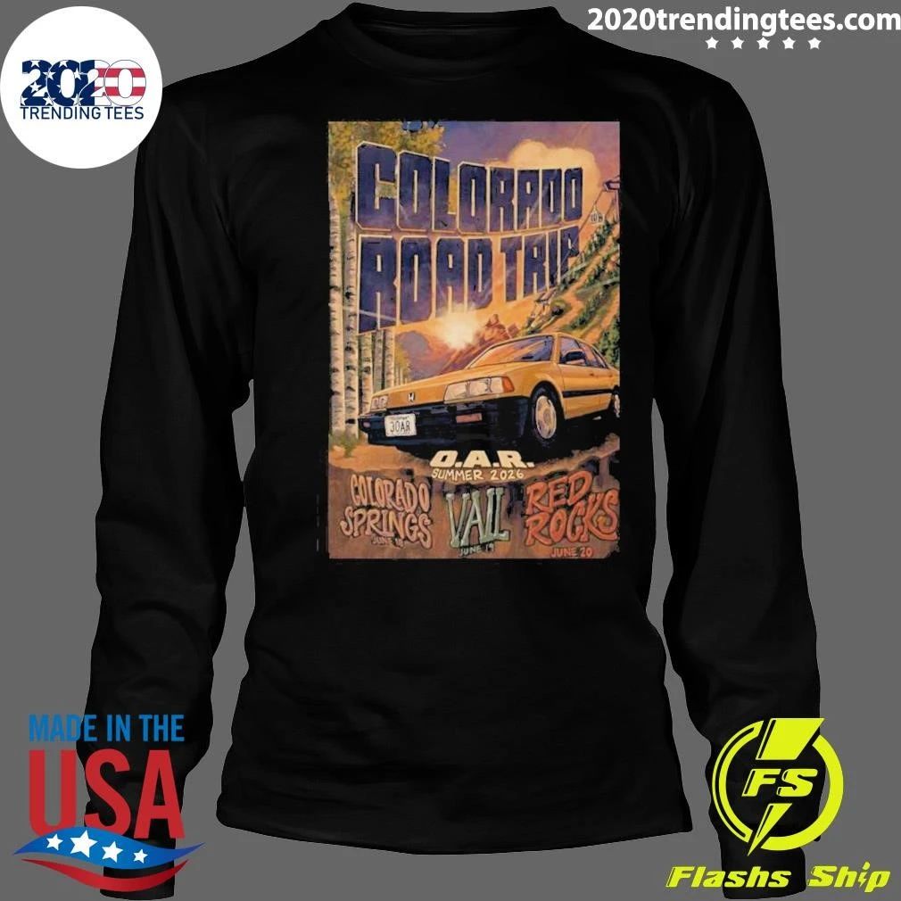 O.A.R Colorado Red Rocks June 19-20 2026 Poster Shirt