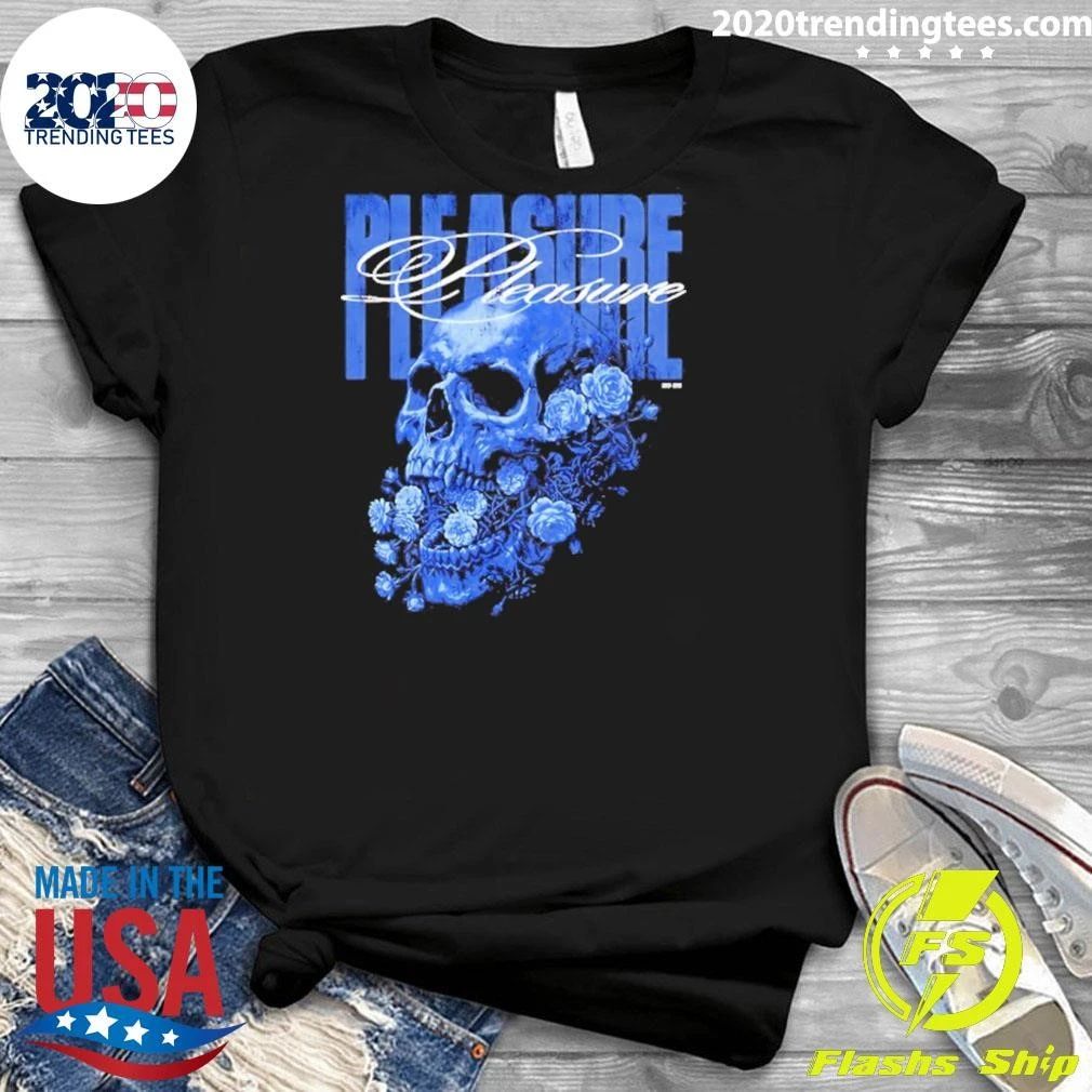 Pleasure Skull With Roses Gothic Floral Shirt