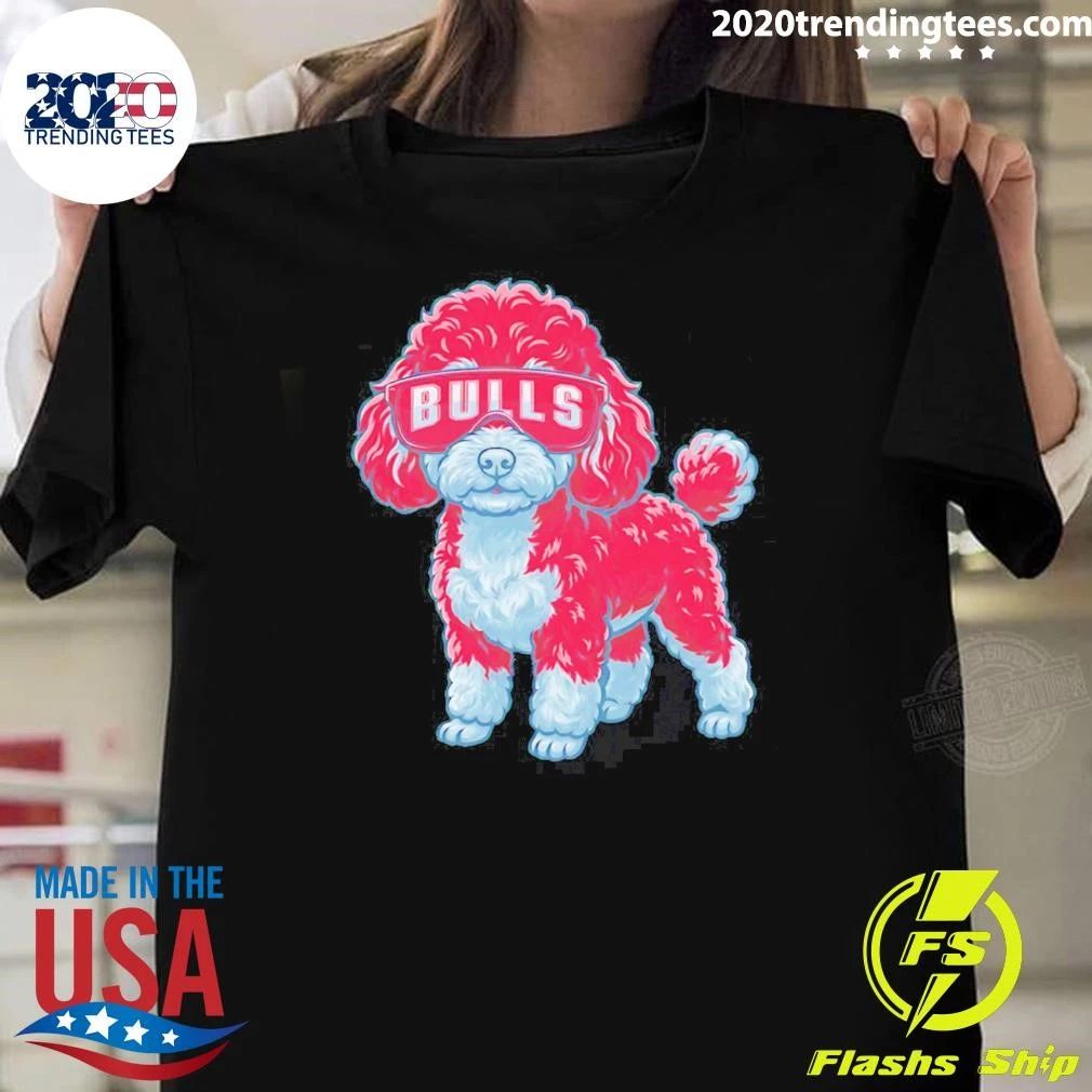 Chicago Bulls Teacup Poodle Cartoon Shirt
