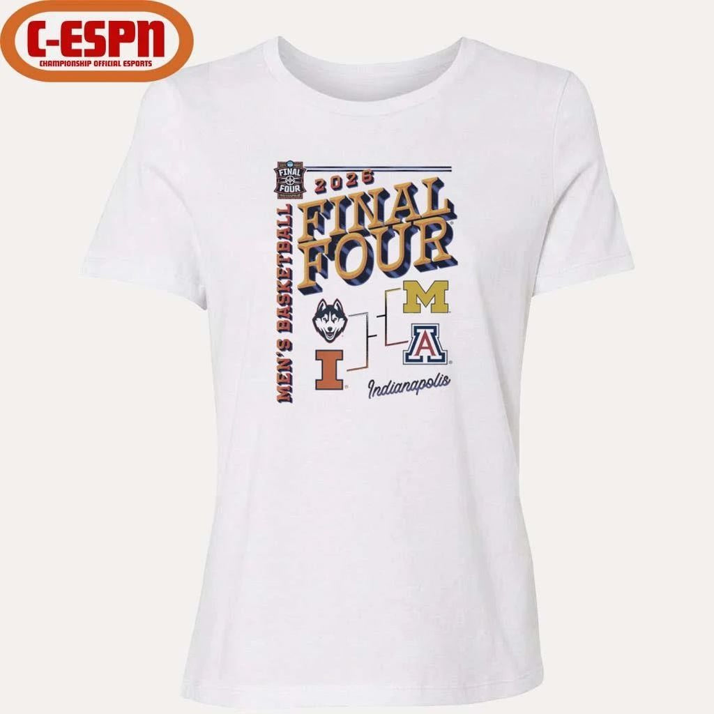 Final Four 2026 Men’s Basketball 4 Teams Bracket T-Shirt