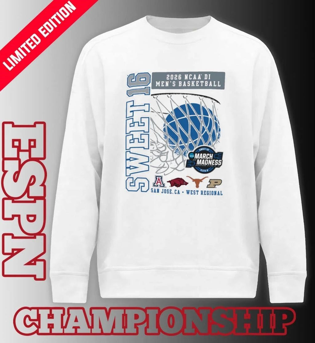 Sweet 16 NCAA DI Men’s Basketball Tournament 2026 West Regional T-Shirt