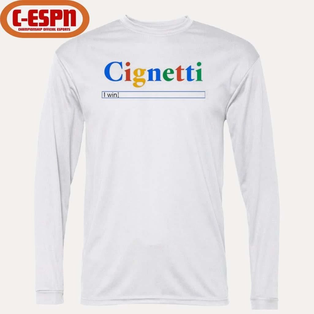 Curt Cignetti I Win Search Bar Shirt