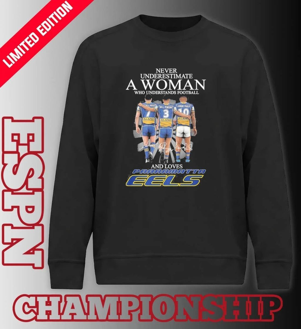 Never Underestimate A Woman Who Understands Football And Loves Parramatta Eels Players 2026 Shirt