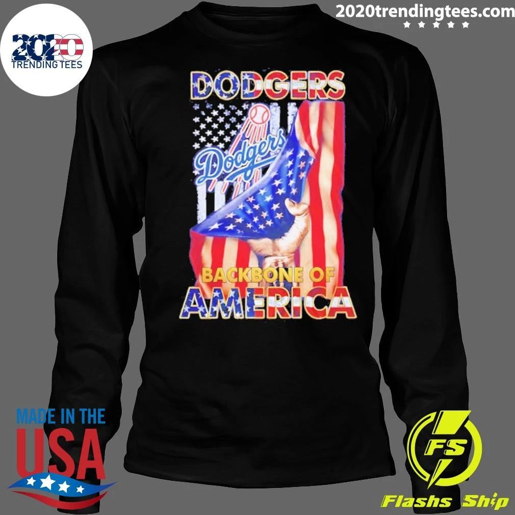 Dodgers Backbone Of America Mlb Baseball Shirt