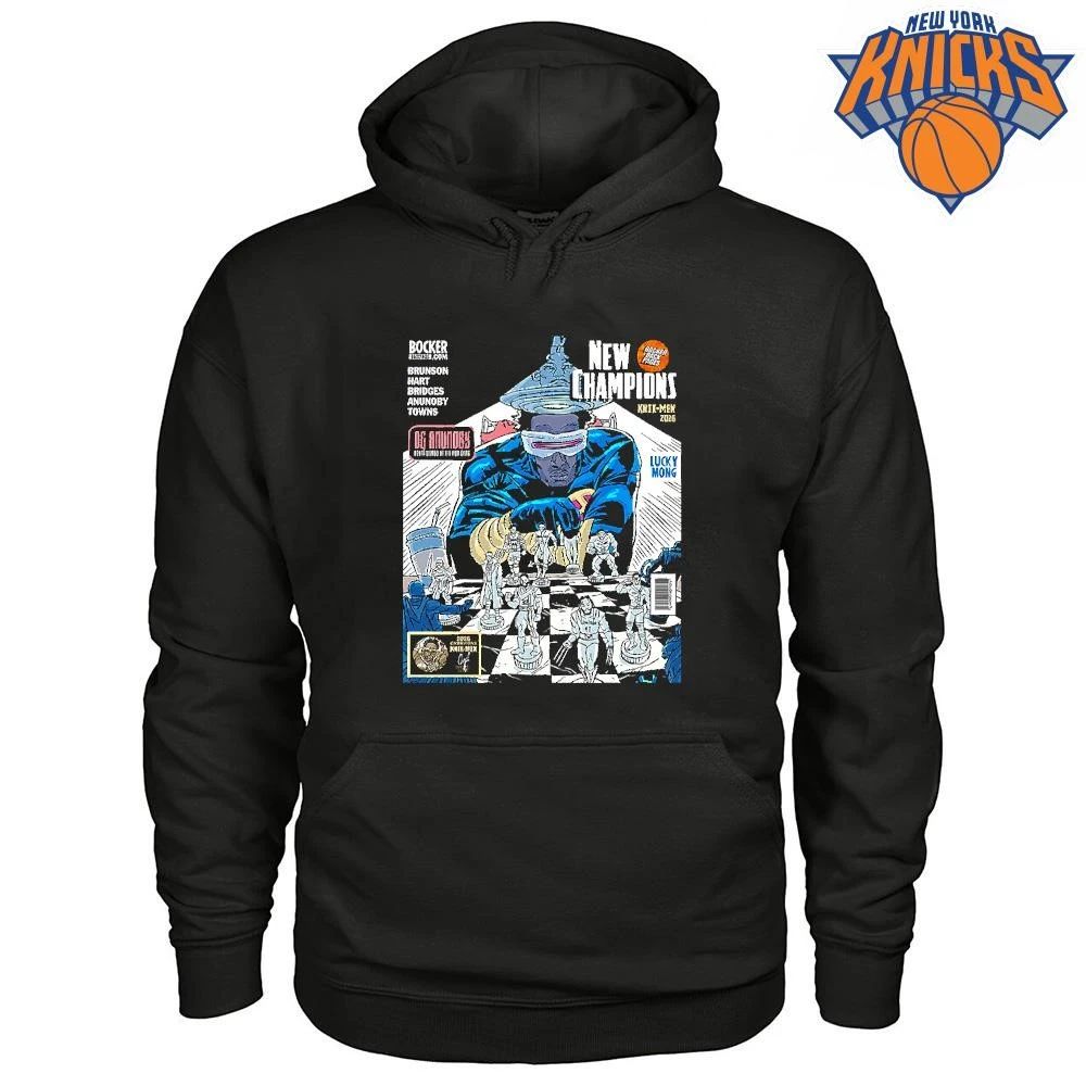 OG Anunoby New Champions Knix Men Comic Book Style Chess Player Graphic Black shirt