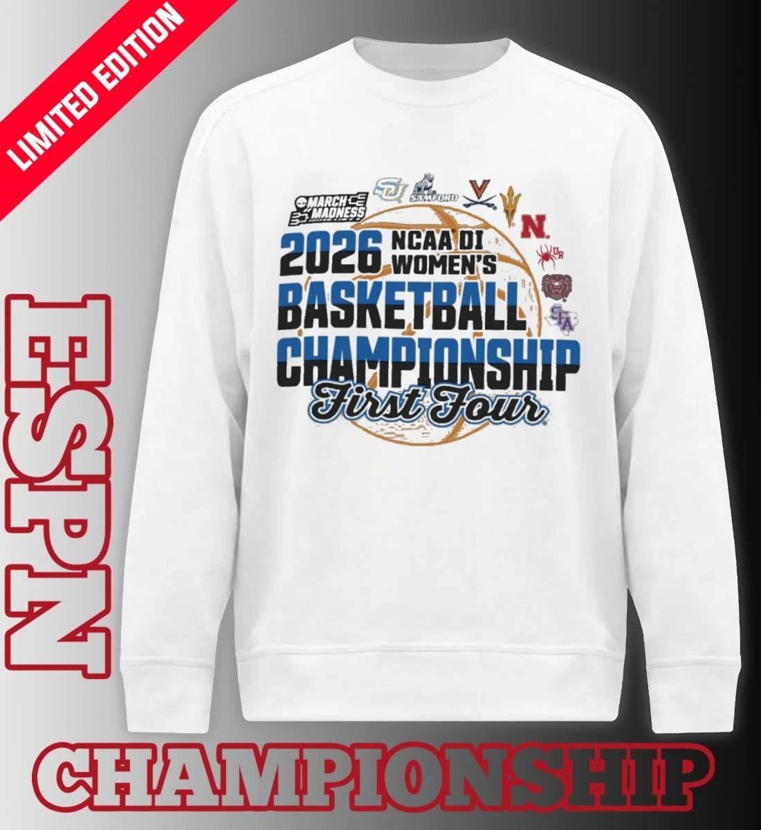 2026 NCAA DI Women’s Basketball Championship – First Four T-shirt