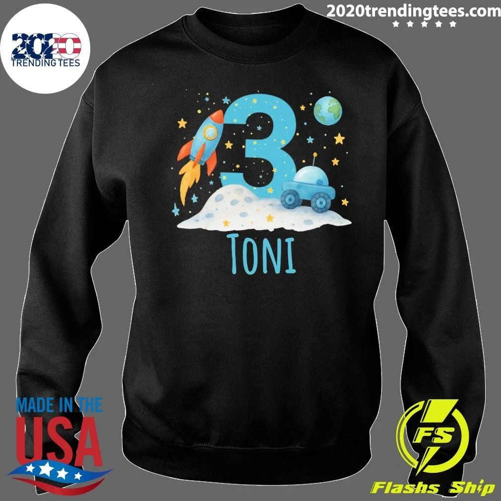 Personalized Space-themed Birthday Toni Shirt