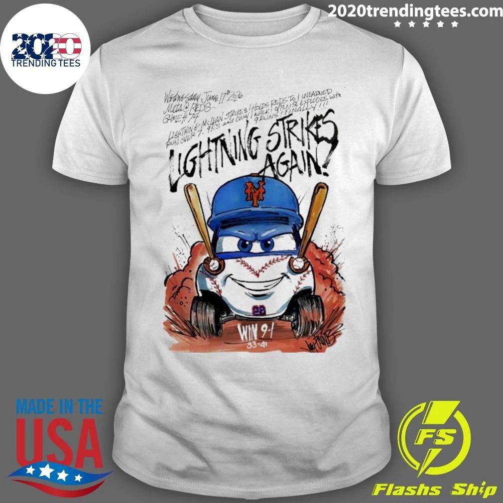 Mets Nolan Mclean Lightning Strikes Again Shirt