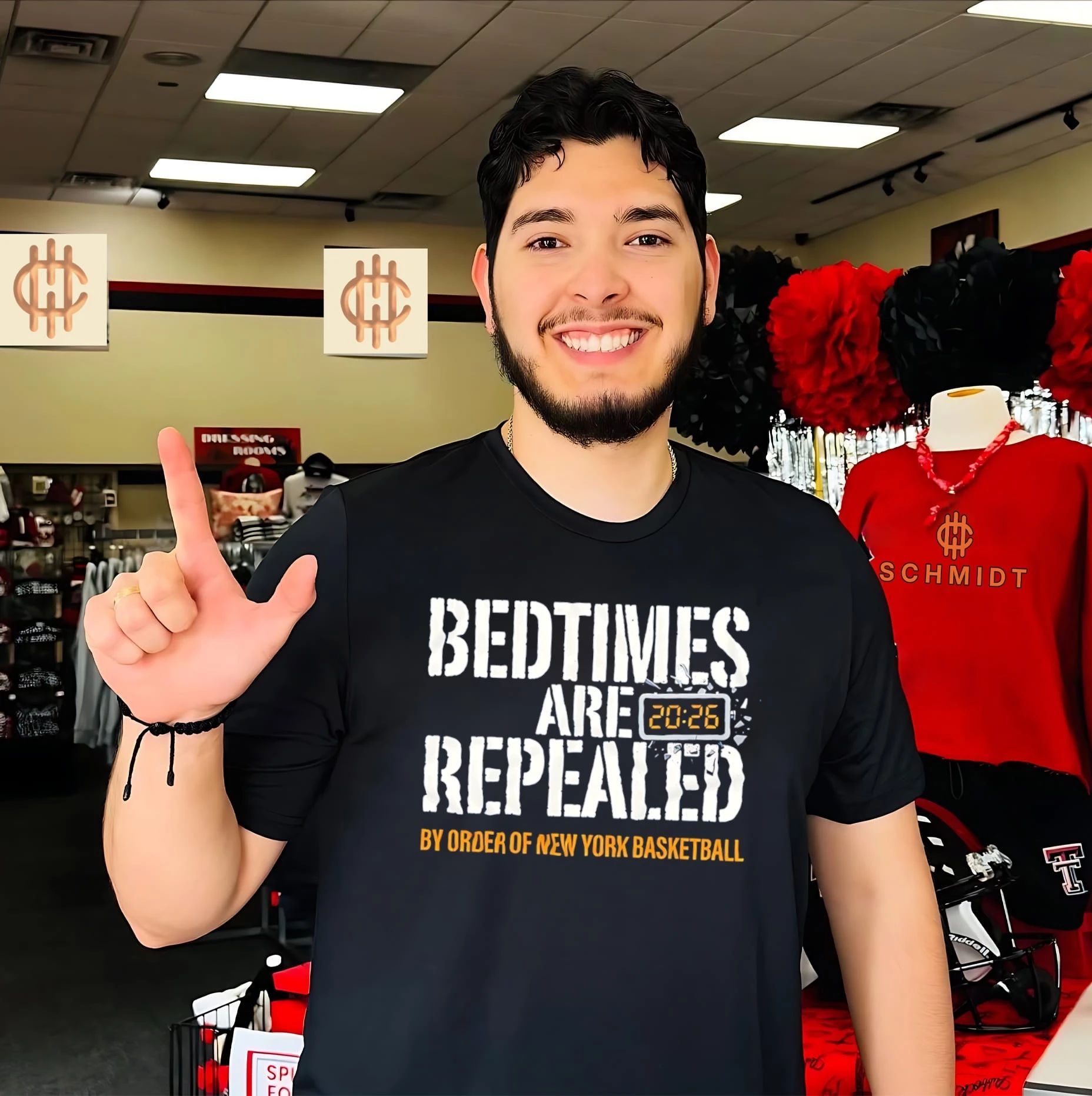 Bedtimes are repealed by order of New York Basketball shirt