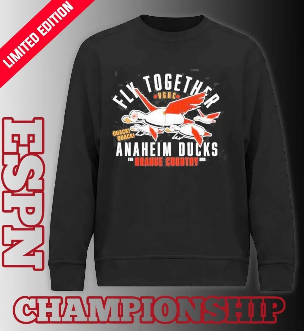Anaheim Ducks Fly Together Orange County Hockey NHL Playoffs Shirt
