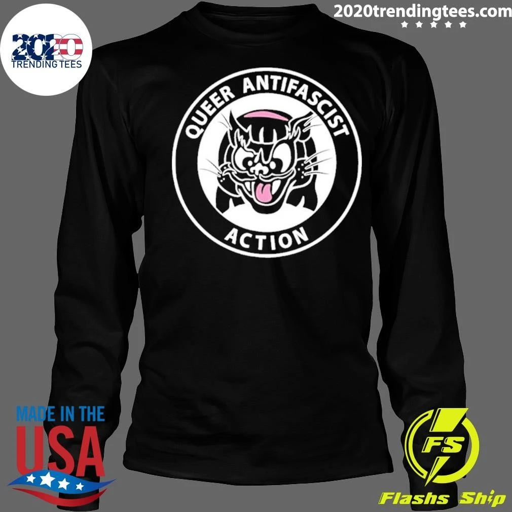 Queer Antifascist Action Antifa Lgbtq Shirt