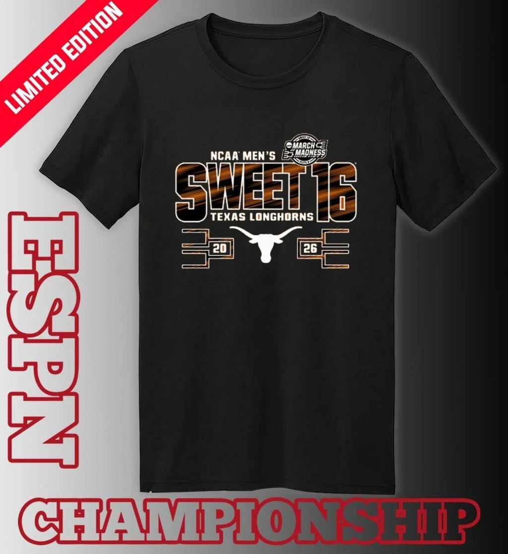 Texas Longhorns 2026 NCAA March Madness Sweet 16 Bound Net Shirt