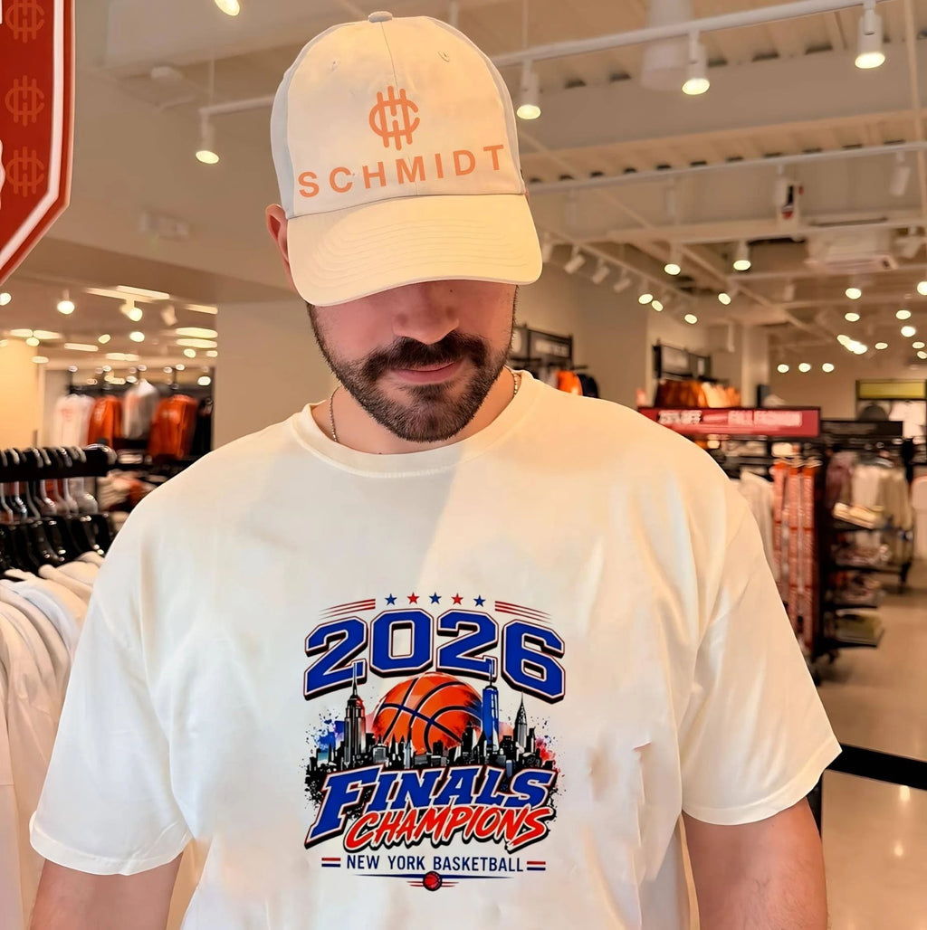 Emilio Lora 2026 NY Knicks Finals Champions Parade Shirt
