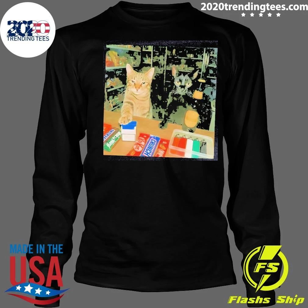 Cat At Grocery Store Funny Shirt