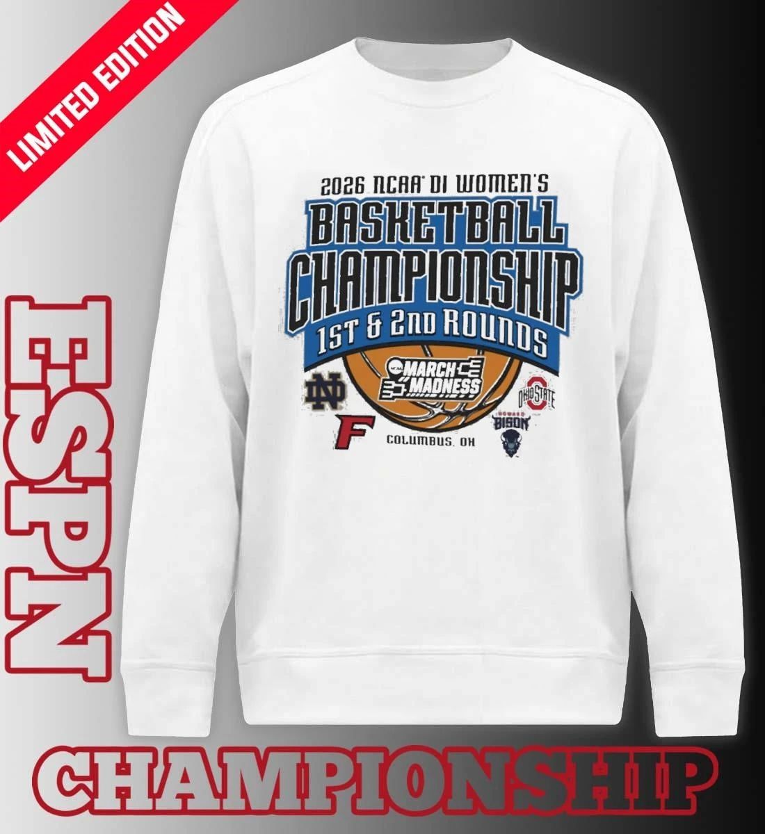 2026 NCAA DI Women’s Basketball 1st, 2nd Rounds – Columbus, OH Shirt