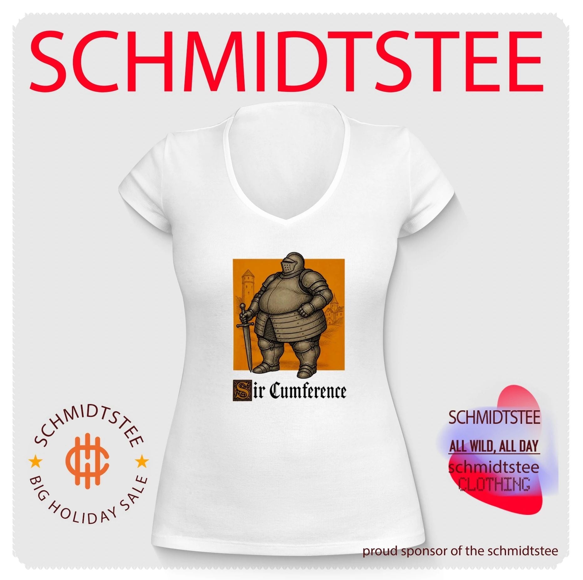 Sir Cumference Medieval Knight pun wordplay shirt