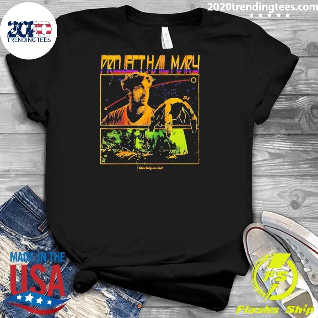 Ryan Gosling Sci-fi Project Hail Mary Space Movie Grace Rock Save Stars Vintage Shirt