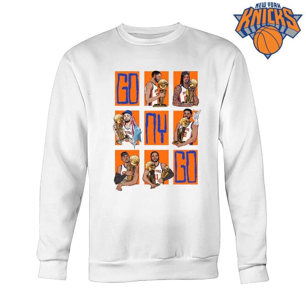 Go NY Go New York Basketball Champions Player Grid Graphic Trophy Celebration Art shirt