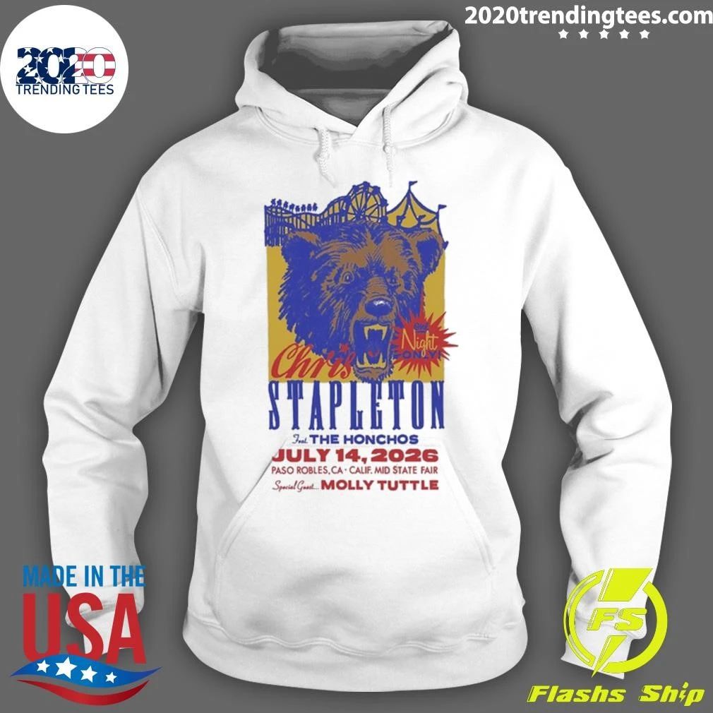 Chris Stapleton The Honchos July 14, 2026 Paso Robles, Ca-Calif Shirt