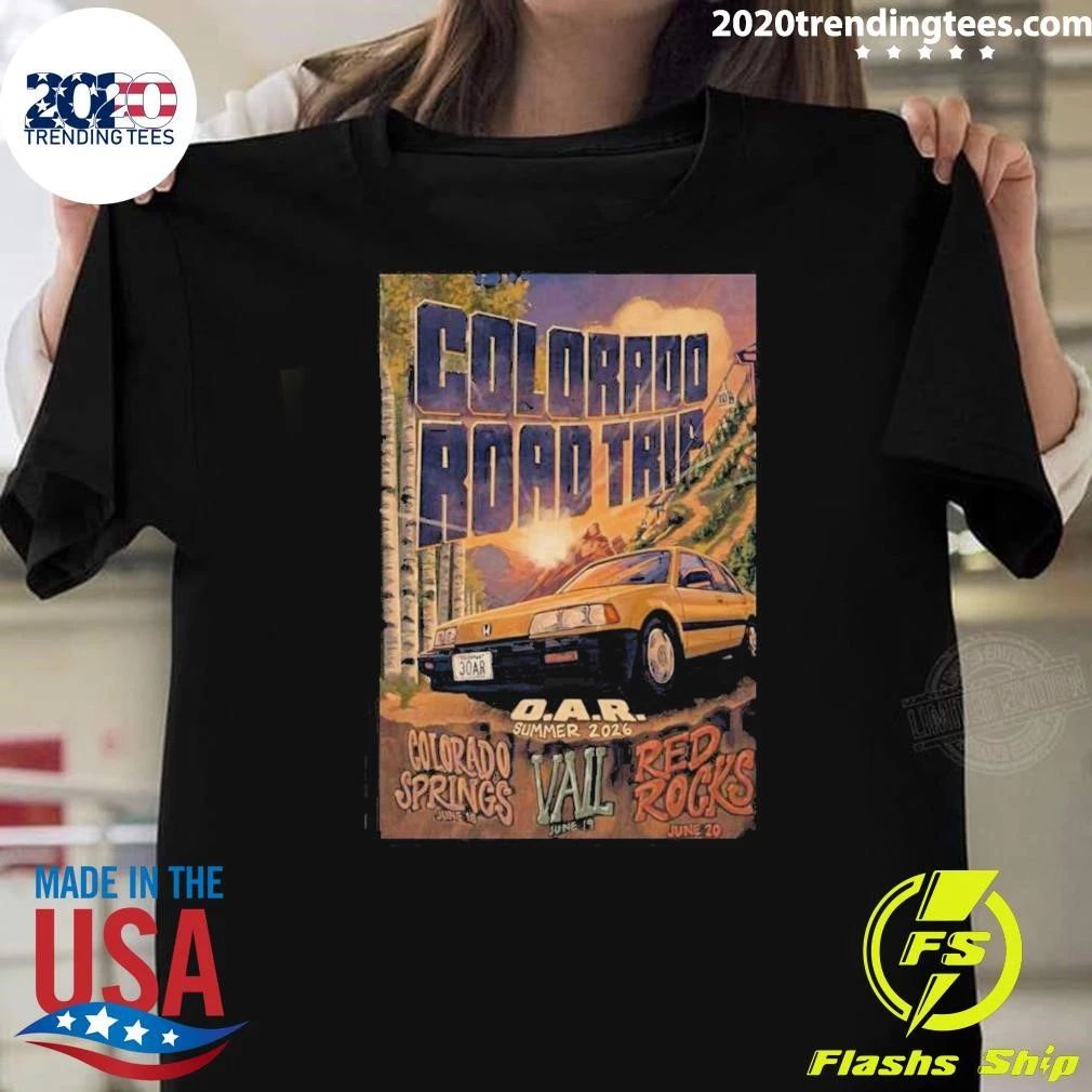 O.A.R Colorado Red Rocks June 19-20 2026 Poster Shirt