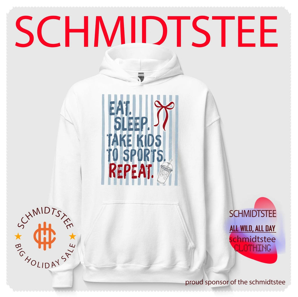 Eat sleep take kids to sports repeat shirt