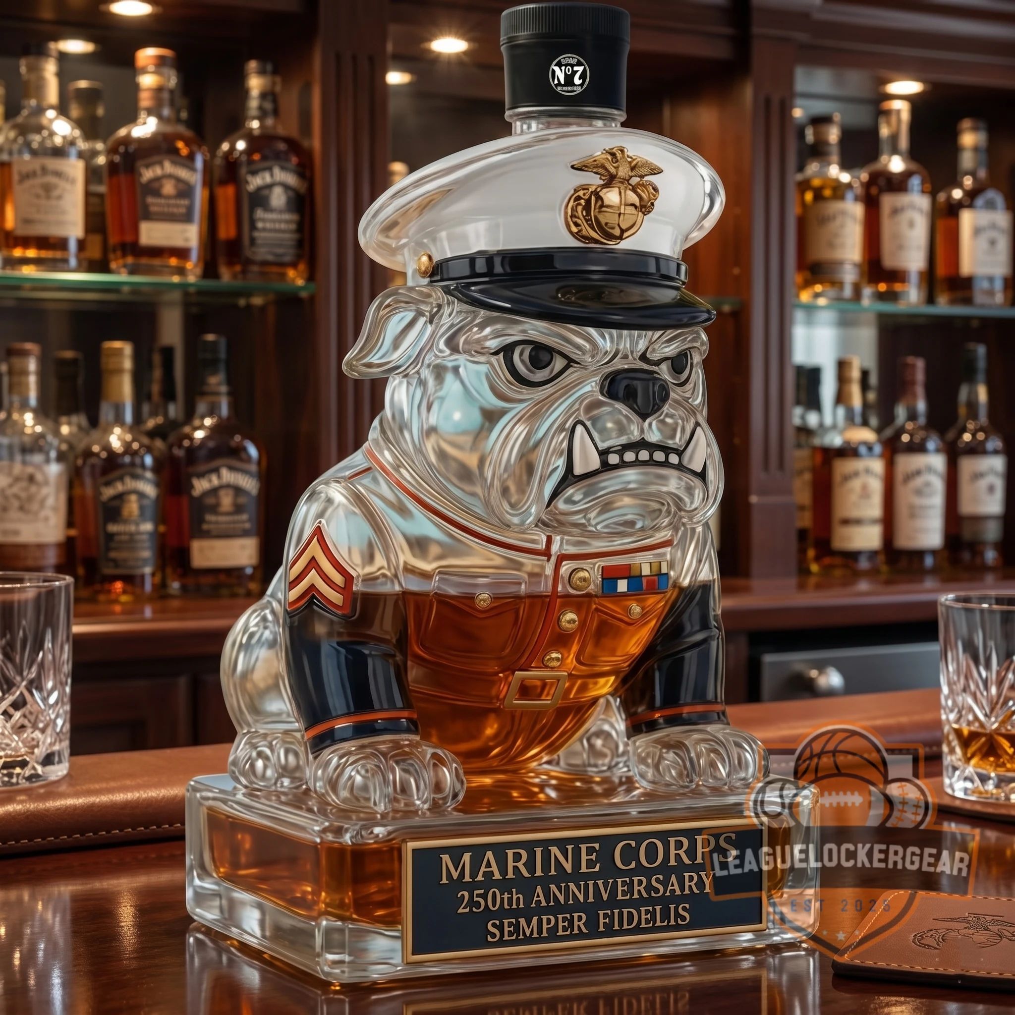 United States Marine Corps 250th Anniversary Whiskey Decanter