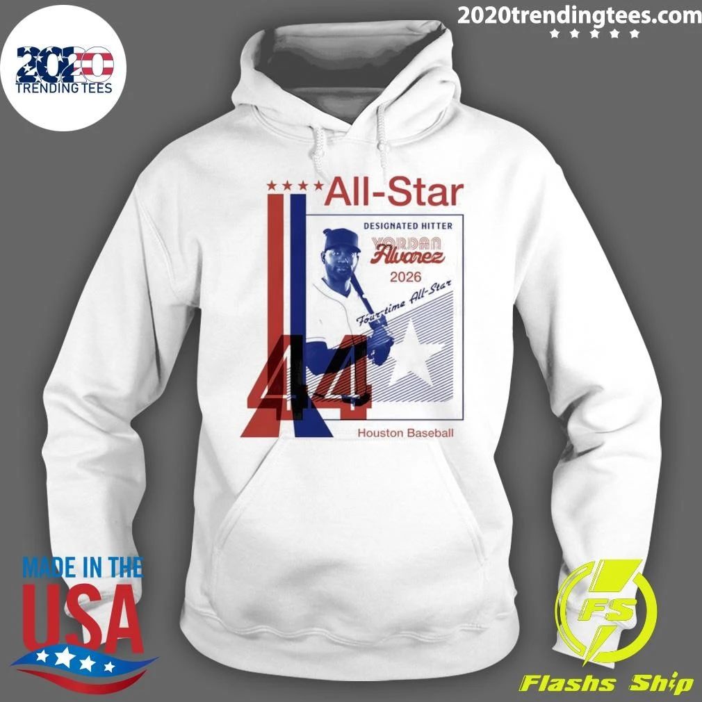 Yordan Alvarez Houston Astros 44 Baseball First Time All-star 2026 Second Base Shirt