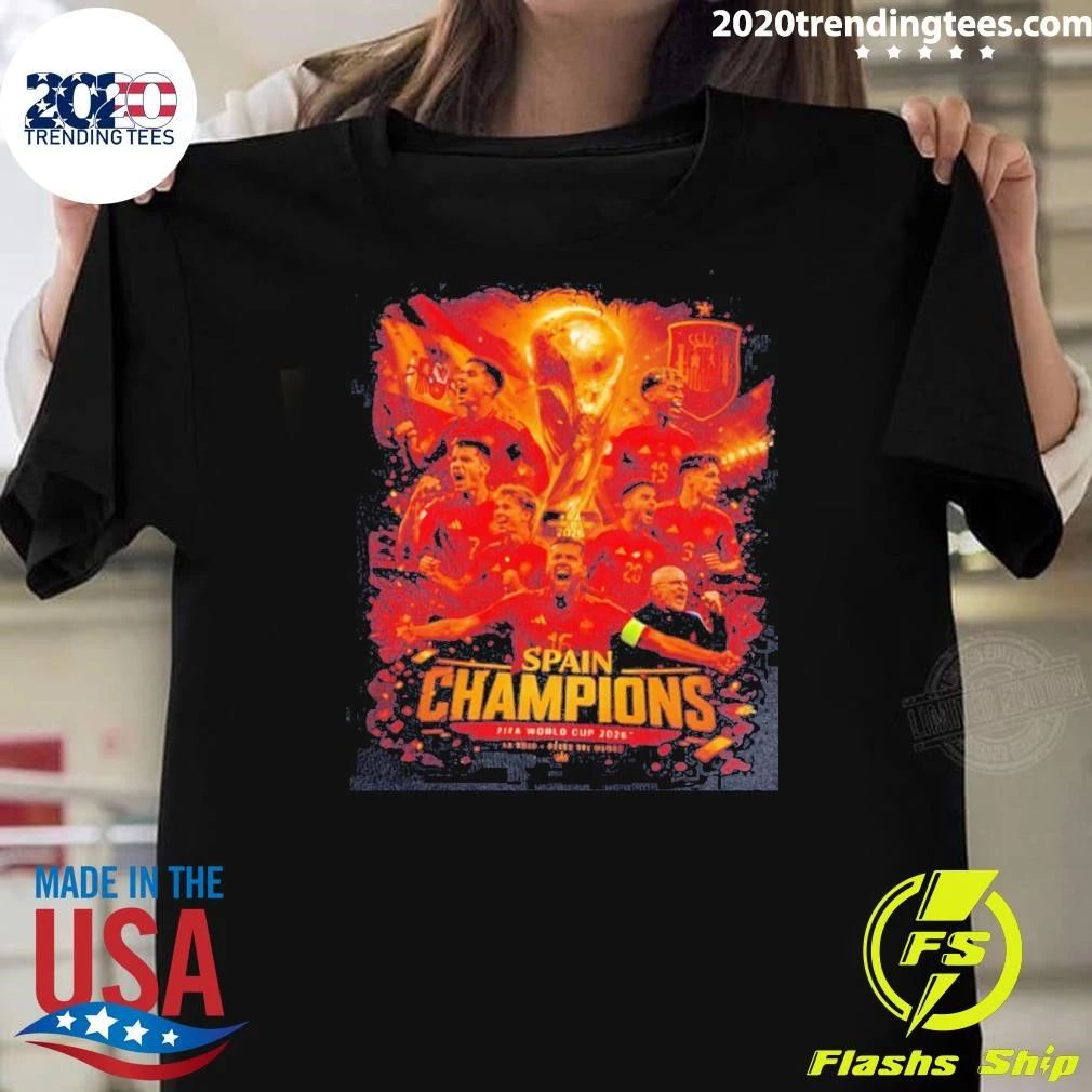 World Cup 2026 Spain World Champions Vintage Shirt