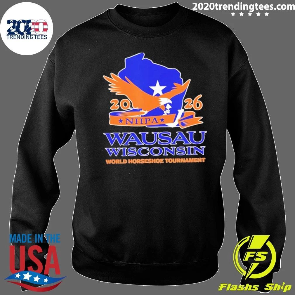 Wausau Wisconsin 2026 Nhpa World Horseshoe Tournament Logo Shirt