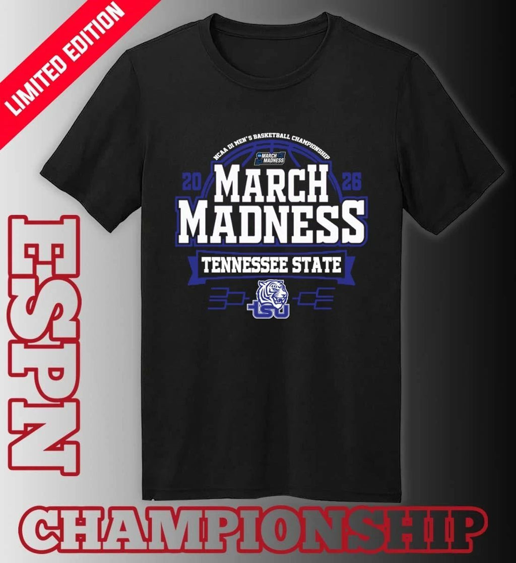 Tennessee State Tigers Men’s Basketball March Madness Bound T-Shirt
